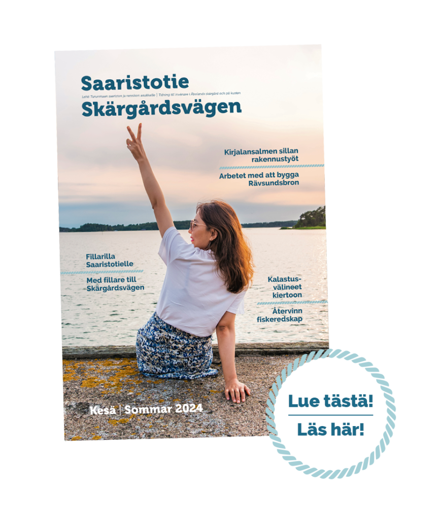 Saaristotie-lehden kansi, kesä 2024: Lue tästä! / Läs här!